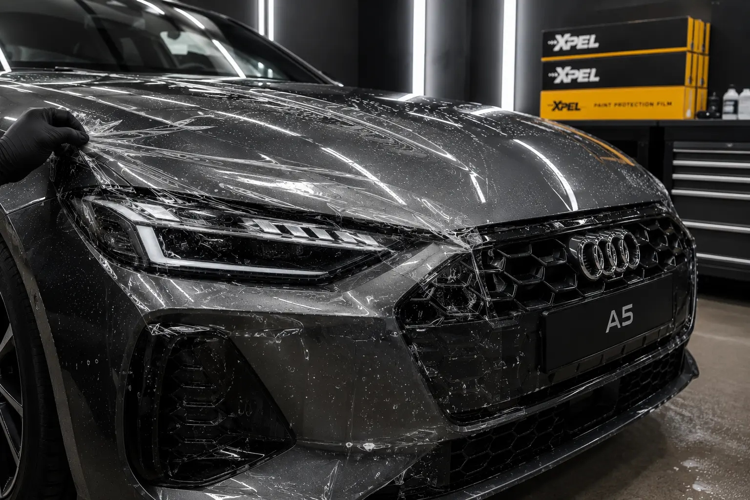 Audi PPF Kaplama - Garage 1903 Audi için XPEL PPF film seçimi ve boya koruma filmi modelleri