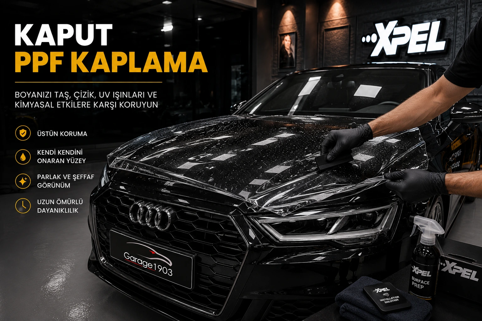 Aracıma Neden PPF Kaplama Yaptırmalıyım? - Garage 1903 Ön paket ve komple araç PPF kaplama karşılaştırması